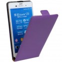 Kožené pouzdro pro Sony Xperia Z - fialové